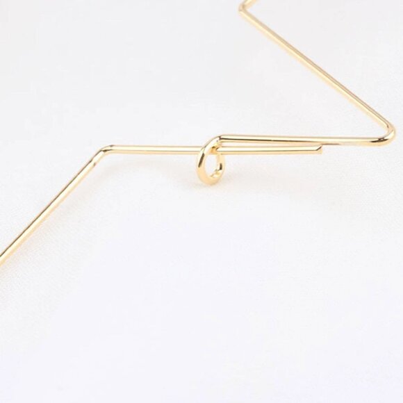 Free People Women's Lightweight Star Hoop Earrings Gold - Picture 3 of 8